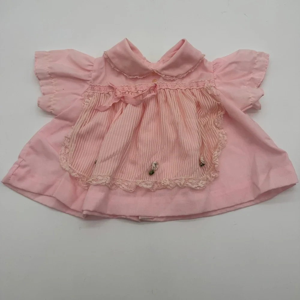 Pink Lace Pleated Top & Bloomer Set Baby Girls Approx US 18 Months